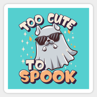 Too Cute To Spook Little Halloween Dog Ghost Magnet